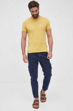 Φτηνός Sisley Κατάστημα 9 Ανδρικά Μπλουζάκια Βαμβακερό μπλουζάκι Sisley πράσινο