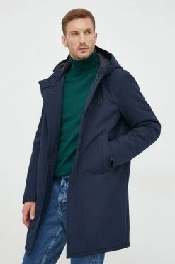 Φτηνός Sisley Κατάστημα 27 Ανδρικά Μακριά μπουφάν Μπουφάν Sisley ναυτικό μπλε